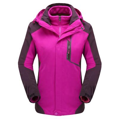 China Windproof Rise Clothes Waterproof Outdoor Coat Windproof Outwear Women Clothing 3 in 1 Jacket for sale