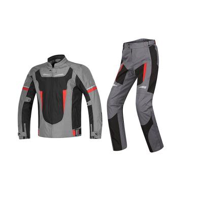 China Motorcycle Riding Flame Retardant Jacket For Men Racing Jacket And Pants With Protectors And Mesh Lining for sale