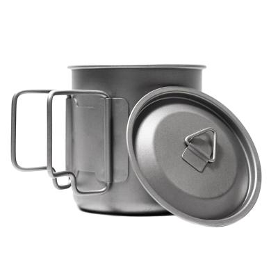 China Cookware Ultralight Accessories Titanium Camping 450ml Mug for sale