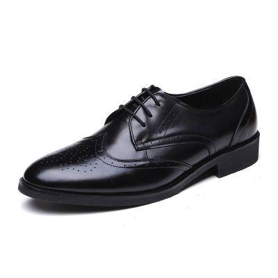 China Wholesale Hot Selling Genuine Leather Professional Manager Safety Shoes Men Black Work Anti Slip Factory For Hotel Staff Bank Staff for sale