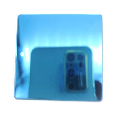 China Colored Stainless Steel Sheet 8K Blue Color for Hotel KTV Interior Decoration Anti-fingerprint Coating for sale