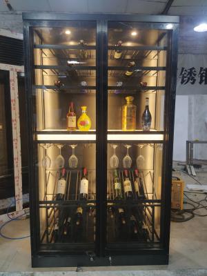 Cina High Quality Wine Display Cabinet With Wine Shop Furniture Tall Wine Cabinet in vendita