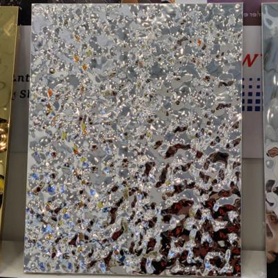 China Water Ripple Stainless Steel Honeycomb Panel Aluminum Cyclinder Wall Panel 1450mm zu verkaufen