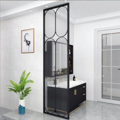 Cina Decorazione d'interni Oro Nero Colore cavo Sfondo Parete Metallo Screen Room Partition Divider Disegno personalizzato in vendita