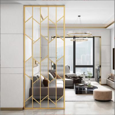 China 304 Rose Gold Bronze Color Satin Hairline Brushed Stainless Steel Glass Dividers for sale