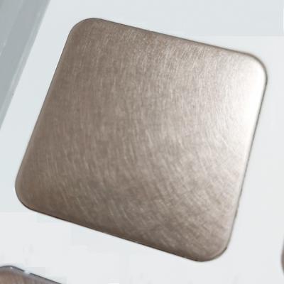 China Dark Brown Mirror Vibration Colored Stainless Steel Sheet For Desk Top JIS Standard for sale