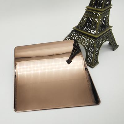 China Bronze Stainless Steel Sheets Price Inox 304 Mirror Finished PVD Color Stainless Steel Sheets for sale