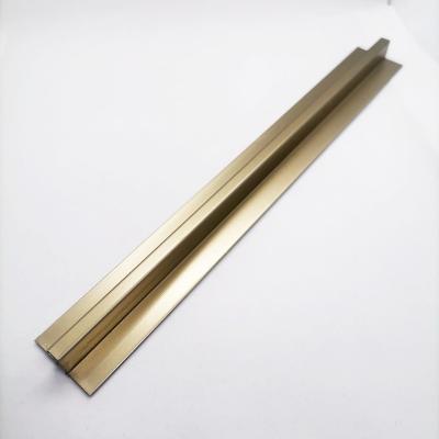 China Multiple Shapes Stainless Steel Tile Edge Trim Corner Strip Profile Modern Style Metal Corner Profiles for sale