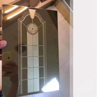 China Elevator Door Etched Mirror 8k 304 Stainless Steel Plate Stainless Steel Plate Te koop