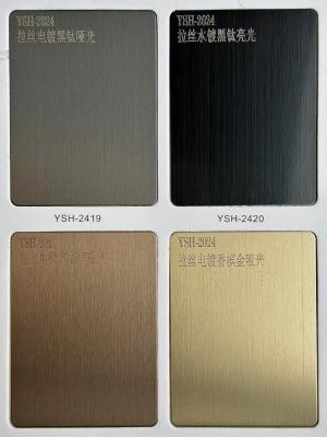 Chine 0.3 à 3 mm Épaisseur couleur feuille d'acier inoxydable Livre d'échantillons pour la décoration de conception à vendre