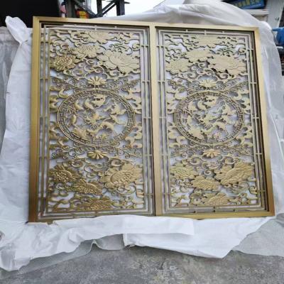 China Aluminum Carving Design Metal Factory Price Stainless Steel Screen Partition & Room Divider for sale