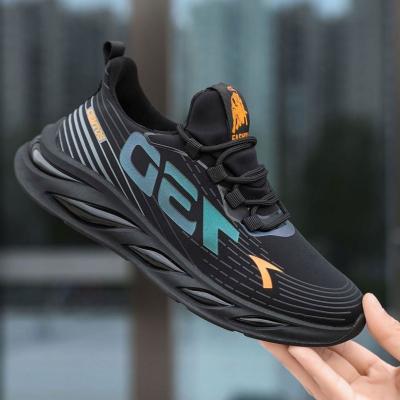 China Fashion Trend Most Popular Custom Black Breathable Mesh Running Sneaker Men Sports Shoes Mens Sports Shoes For Sneakers for sale