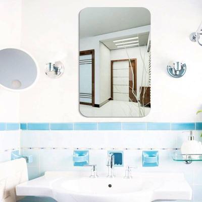 China 2022 WALL STICKER Factory Wholesale New Self Adhesive Non Glass Mirror Tiles Safety Adhesive Acrylic 3d Mirror Tiles For DIY Home Wall Decor for sale