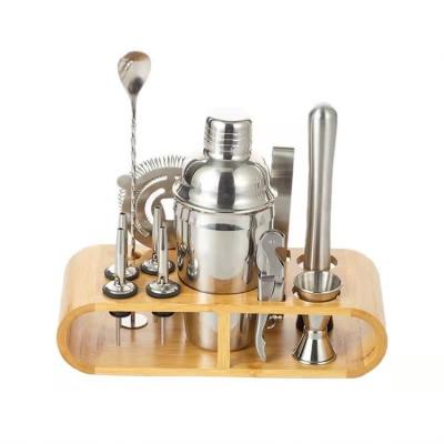 China Viable 12 Pcs Set Hot Selling Professional Bartender Set Bartender Kit With Bag for sale