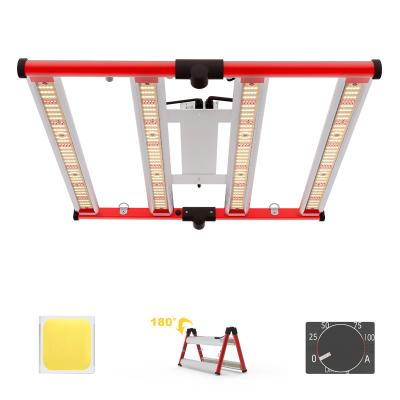 China Foldable Design Superior Quality Dimmable 240W LED Grow Light 4 Bars For Commercial Indoor for sale