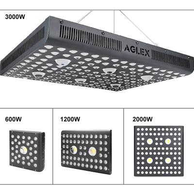 China VEG+BLOOM Channel AGLEX COB 2000W 3000W Plant Lamp High Power Commercial Real Suction 400W 650W LED Grow Lights for sale