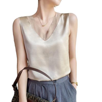 China Breathable summer 2022 new knit halter vest femininity with simple age-reducing pullover bottom top for sale