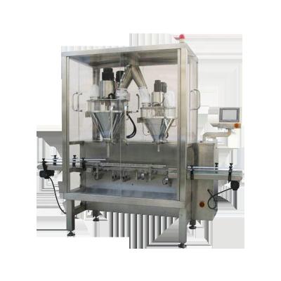 China Complete Automatic Food Milk Powder Line And Protein Powder Box Production Line Tin Can Filling Packing Machine for sale