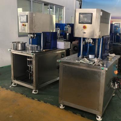 China Manual Food Vacuum Can Seamer Nitrogen Rinse Can Seam Machine for sale