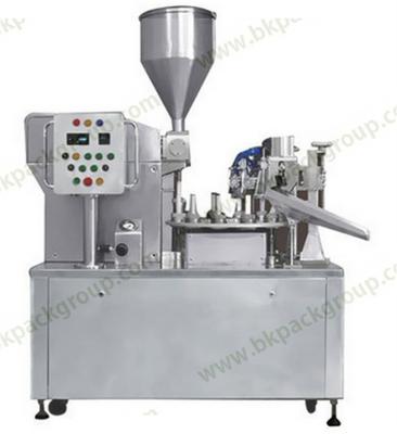 China Food Sealing Semi Automatic Paint Tube Plastic Ointment Lip Gloss Filling Machine for sale