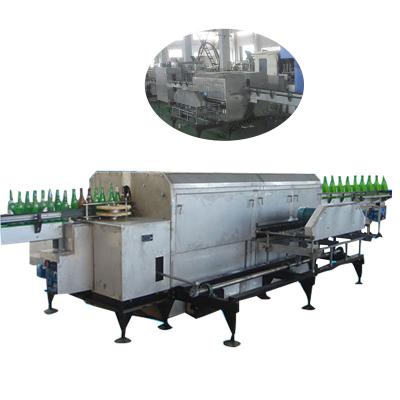 China Factory Automatic Clamp Glass Jar Bottle Washing Rinsing Rinsing Machine for sale