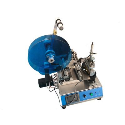 China Food semi-automatic plane labeling machine controlled by PLC high precision semi-automatic small flat bottle labeling machine for sale