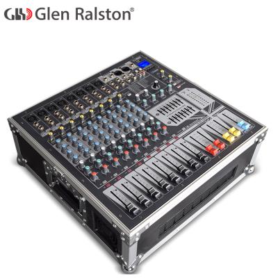 China Professional Mode Glen Ralston 8 Channels 600W Digital Mixer Sound Console for sale