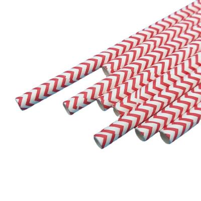 China 100% Biodegradable Non-plastic Eco-friendly Disposable Paper Straws 100 pcs/bag 50bags/ctn for sale