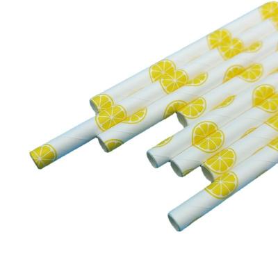 China Durable Disposable Paper Straws Juice Drink Paper Straws Eco-Friendly Party Disposable Celebration Cocktail Birthday Party for sale