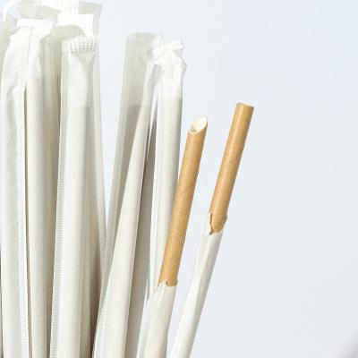 China Modern Coffee Use Straw White Drinking Paper Bubbletea Wrapping Paper Straw for sale