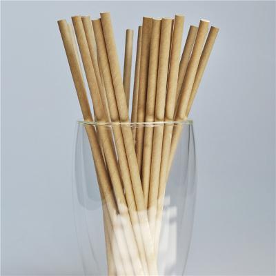 China Eco-Friendly Contemporary 100% Biodegradable Paper Disposable Straws Straws For Drinking With Customized Logo for sale