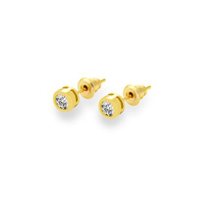 China Needle 2021 925 Silver Trendy Wholesale Other Cute Tiny Hip Hop Zircon Charm Men Women Men Women Stud Earrings 18k Gold Plated Copper Mini for sale