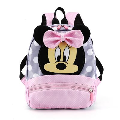 China Cute Mickey Mouse Head Shape Backpack Cartoon Style Waterproof Cute Handbags Large Kid Children Nylon School Bags Matte Girl Gift Shoulder Backpack for sale