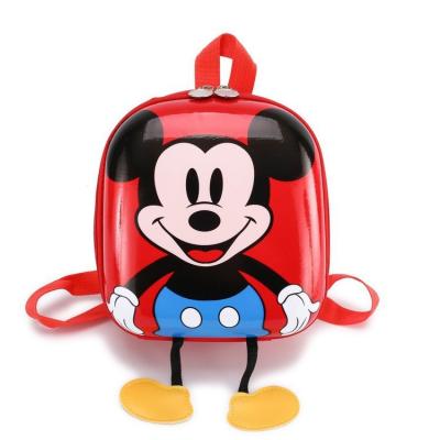 China Small Cute Hard School Bags Boy Girl Eggshell Child Camera Bag PVC Shell High Capacity Cartoon Cute Mickey Mouse Bag Backpack for sale