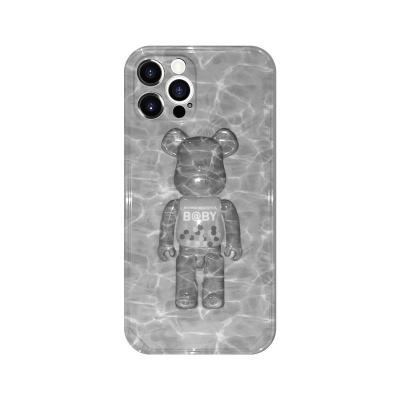 China Wholesale Waterproof Fashion Water Wave Pattern Phone Case 11 12 13 Cover Bear Brick Phone Cover Phone Case for sale