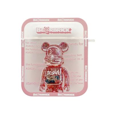 China 2022 Trend Fashion Newcomers Fashion Earphone Case For Airpods Pro TPU Anti-drop Bearbrick 3D Brand Earphone Accessories Fashionable Case for sale