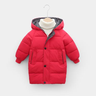 China Hooded Anti-wrinkle Boys Down Jacket Autumn Male Baby Cartoon Warm Jacket Children's Jacket for sale