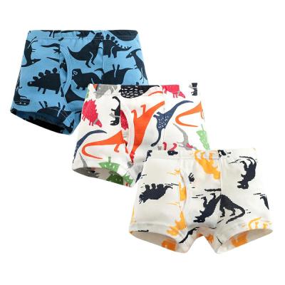 China High Quality Breathable Boy Underwear Cartoon Children Underwear Dinosaur Lion Pattern Boy Underwear for sale