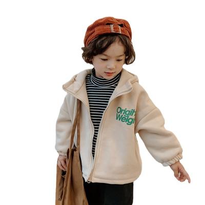 China Anti-wrinkle soft fabric children fall outdoor thick hooded clothing jacket cotton warm winter wear coat for sale