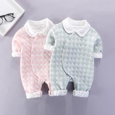 China Fashion Anti-Shrink Cotton Cozy Baby Brushed Baby Clothes Newborn Toddler Baby Rompers Clothes for sale