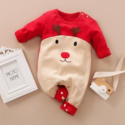 China Breathble Cozy Kids Santa Claus Costume Santa Claus Costume Jumpsuit Baby New Year Christmas Halloween for sale