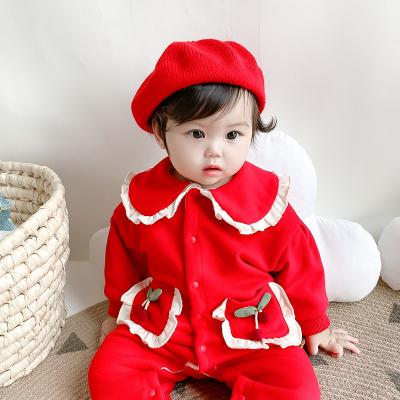 China Comfotable Factory Price Winter Spring Autumn Newborn Long Sleeve Soft Cotton Baby Clothes Set Baby Romper for sale