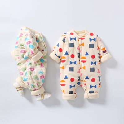 China Autumn Baby Clothes Comfortable Wholesale Furry Velvet Baby Clothes OEM Factory Newborn Baby Romper for sale