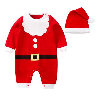 China New Style Baby Christmas Party Knee-Length Wear Long Sleeve High Quality Fancy Cotton Baby Striped Dress for sale