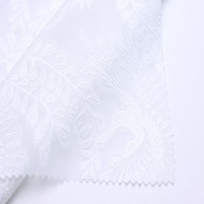 China Anti Pill Greige Fabric 19mm 100% Silk Jacquard Fabric For Wedding Dress for sale