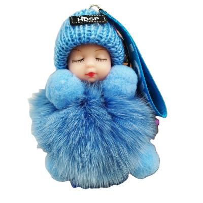 China 2023 Material New Creative Eco-friendly Extrusion Plush Hot Baby Smile Key Chain Toys for sale