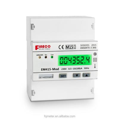 China EM415-Mod 230V 10(100)A Types MI Approved Single Phase Energy Meter With LCD Display Electricity Meter rs485 EM415-Mod for sale