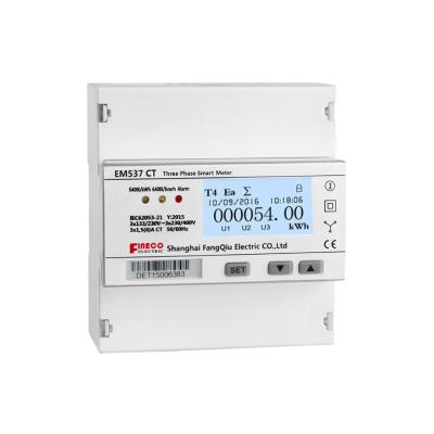 China 3*133/230V EM537 CT To Dual Tariff 3*230/400V Energy Meter Manufacturers EM537 CT for sale