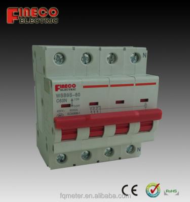 China C63-80A intelligent 3 phase switch remote control WSB9S-80 for sale