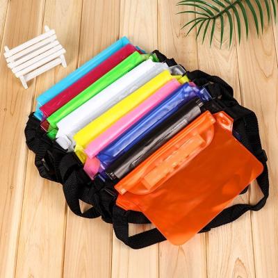 China Wholesale Waterproof Phone Running Ready Swimming Beach Running Waterproof Waist Bag, Pouch Bag, PVC Waist Bag for sale